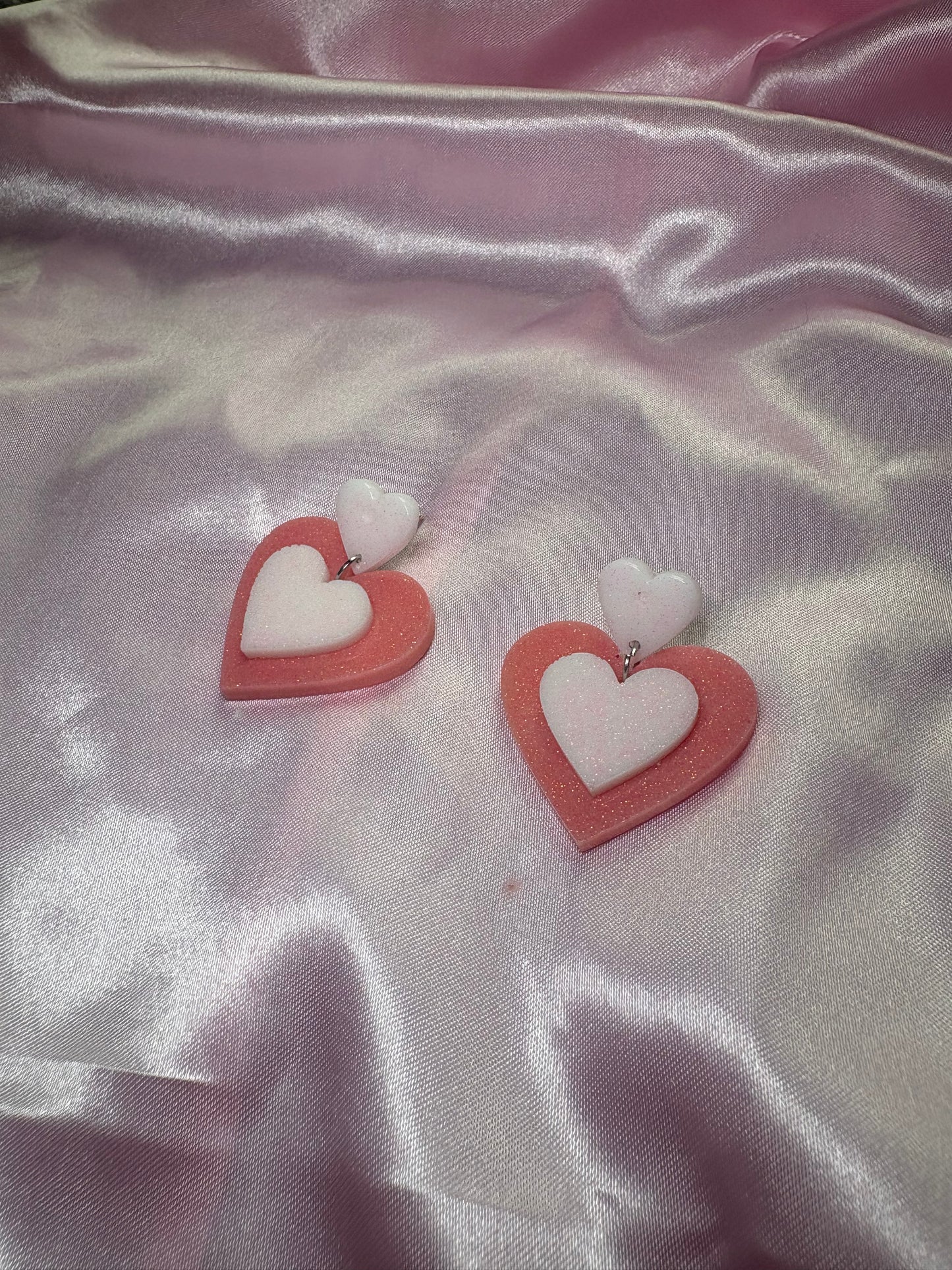Change of Heart - Handmade Heart Earrings
