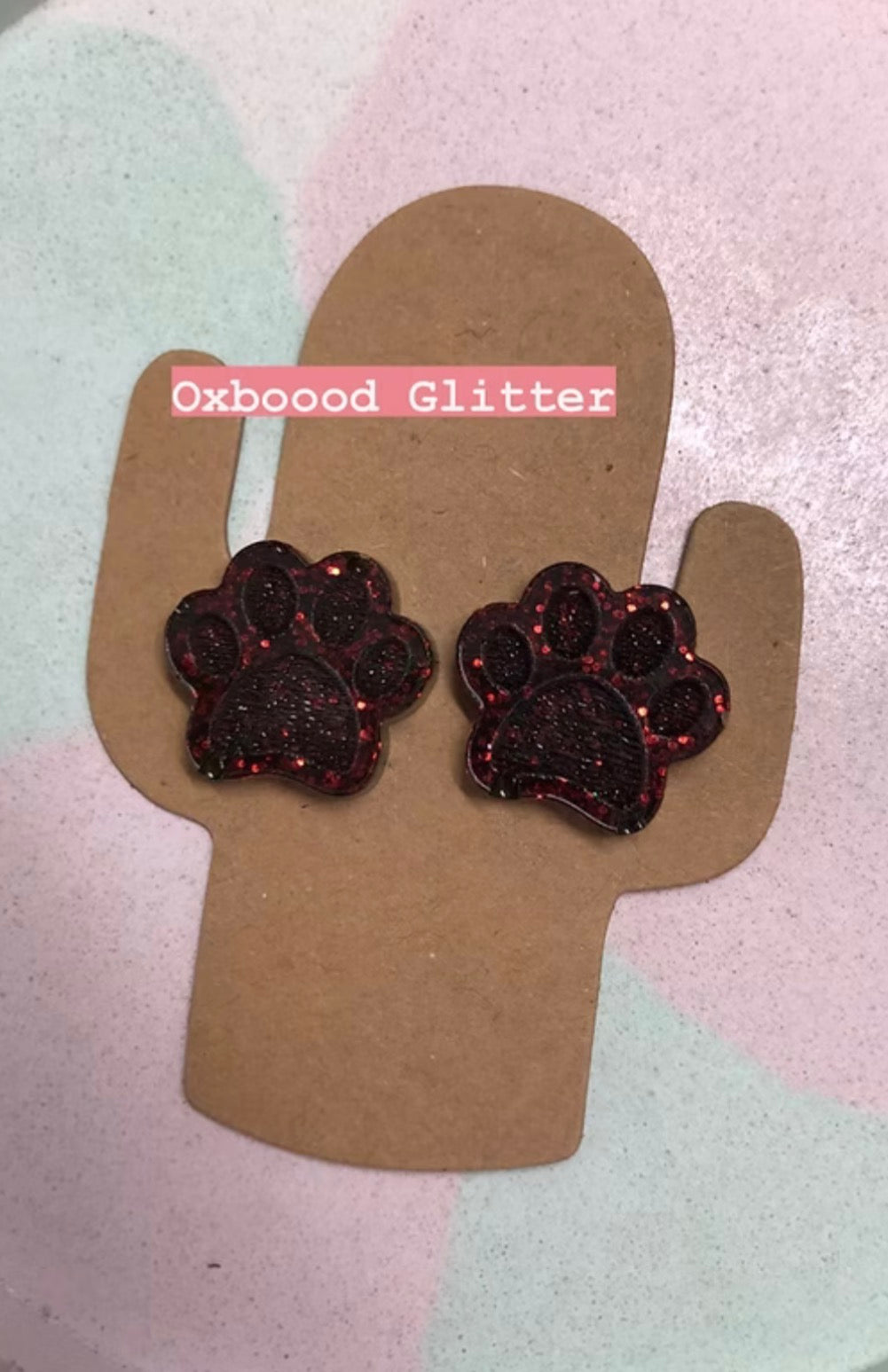 Simba - Handmade Paw Print Stud Earrings
