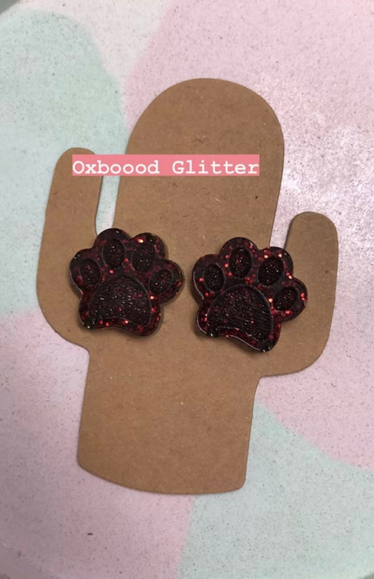Simba - Handmade Paw Print Stud Earrings