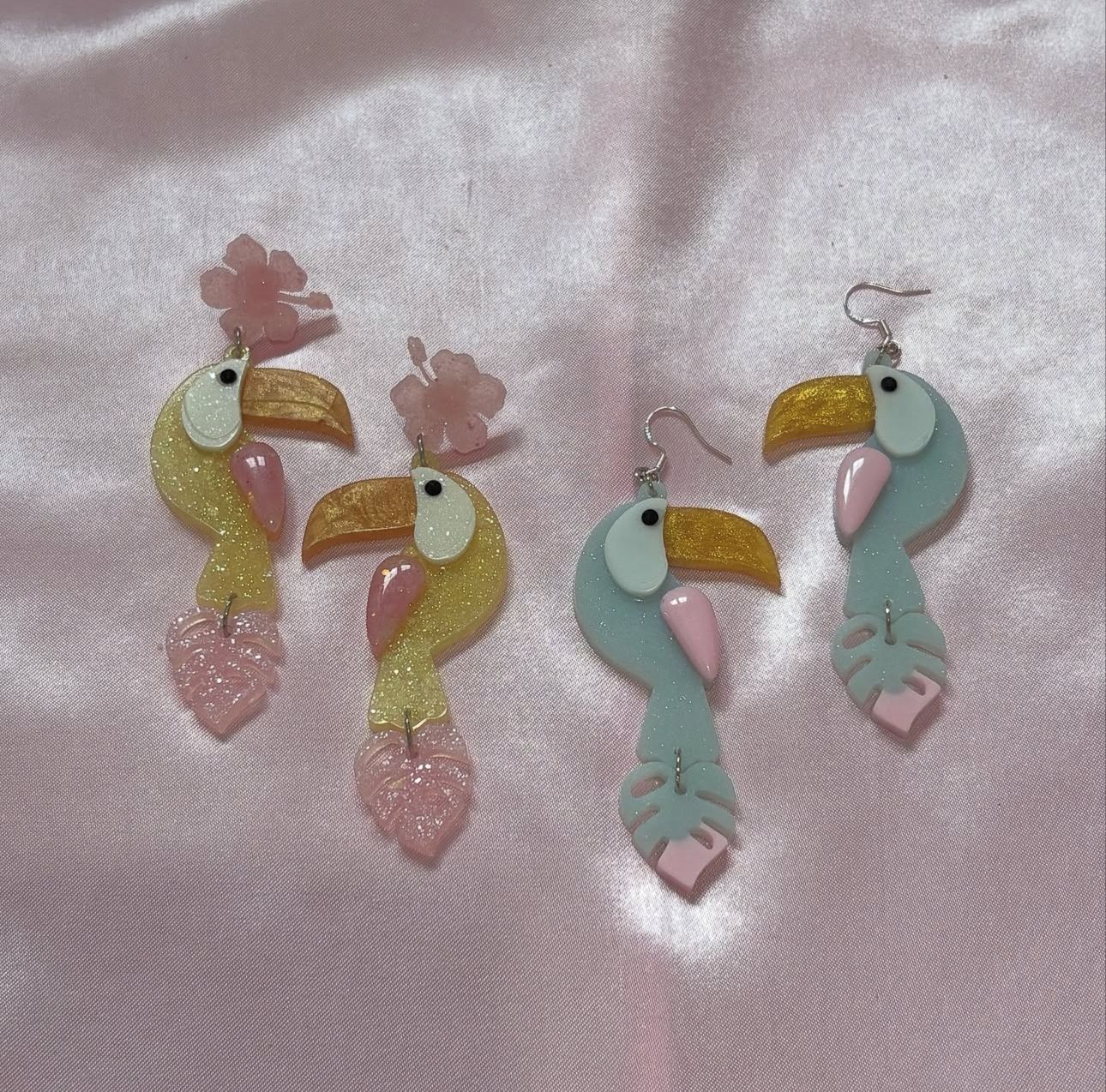 Toucan Play At That Game - Handmade Toucan Earrings