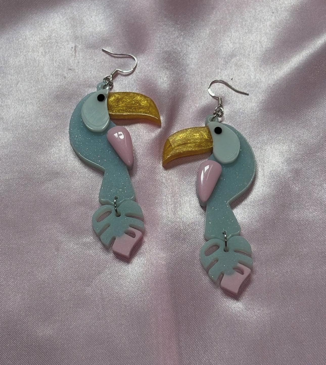 Toucan Play At That Game - Handmade Toucan Earrings