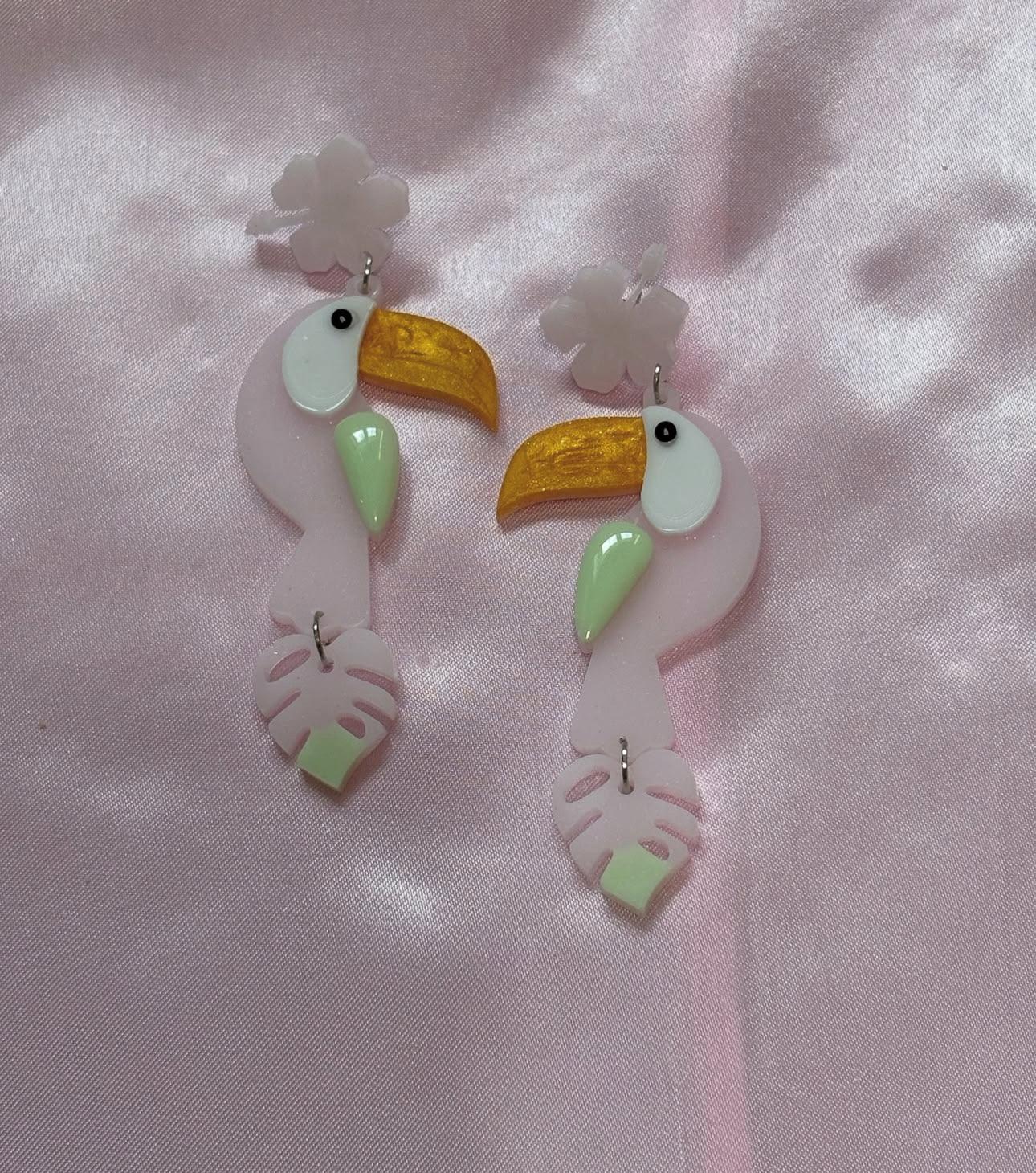 Toucan Play At That Game - Handmade Toucan Earrings
