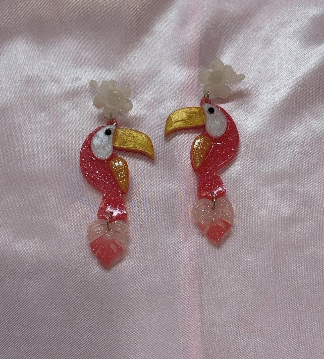 Toucan Play At That Game - Handmade Toucan Earrings